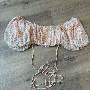 Off the shoulder crop top